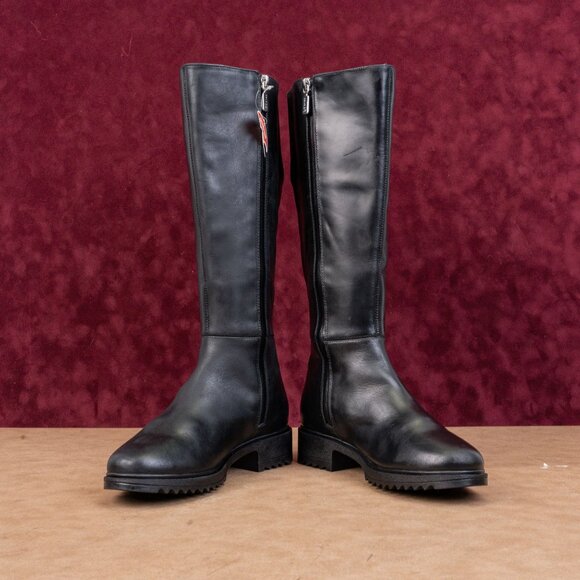 Blondo Women Cali Black Leather Waterproof Riding Knee High Boots sz 7.5 - Picture 2 of 10